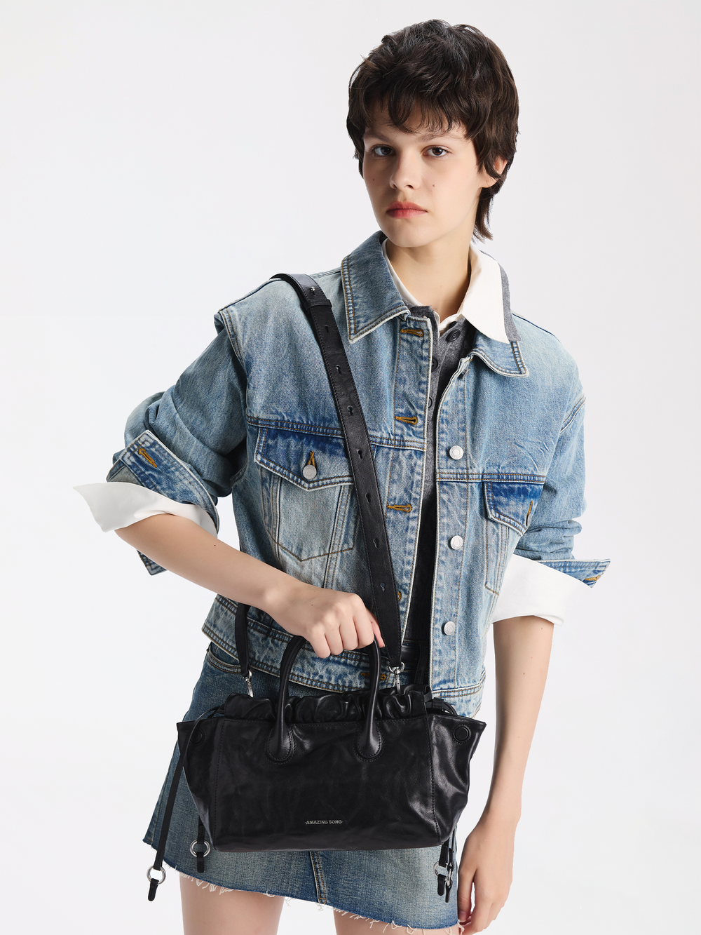 Cloud Hobo Bag - Handheld Crossbody Small AMAZING SONG