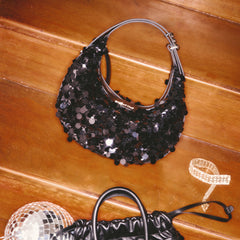 Sequin Collection Half Moon Bag - Small