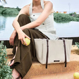 Donut Tote Bag - Denim/Canvas