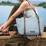 Donut Tote Bag - Denim/Canvas