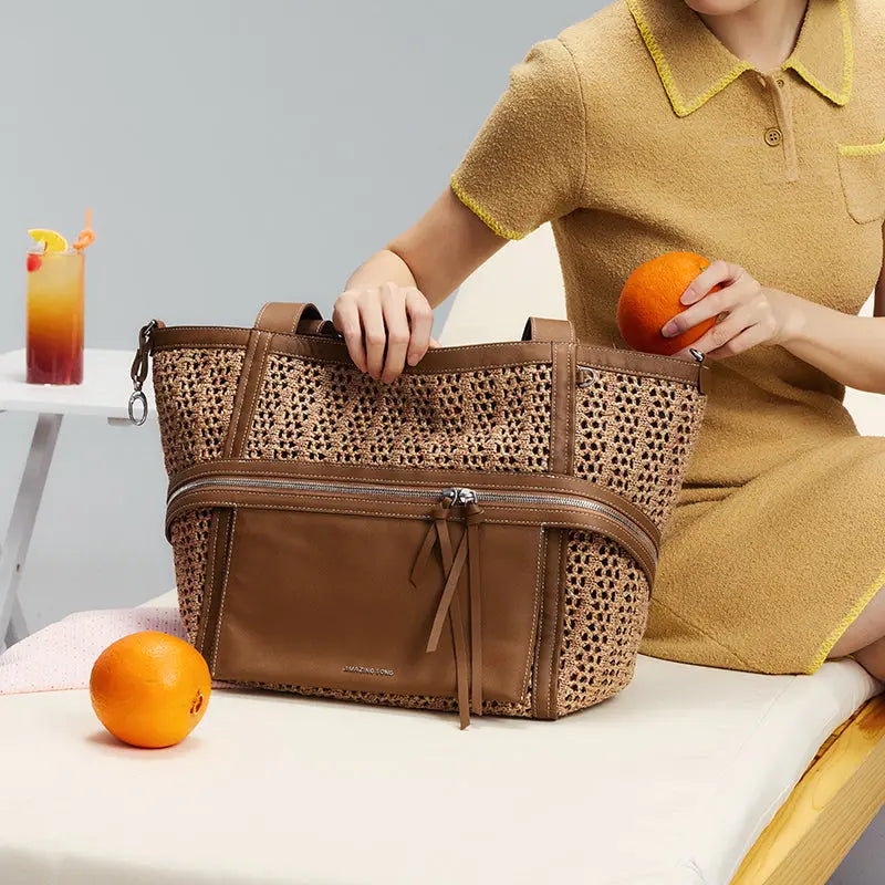 Cheese Roll Tote Bag - Woven Family AMAZING SONG