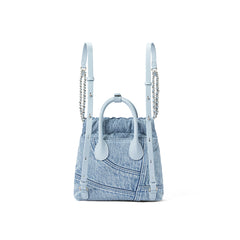 Denim Hobo Backpack - Mini