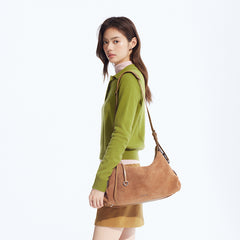 Donut Hobo Bag - Suede