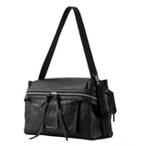 Cheese Roll Briefcase - Large - Black with Headphone Bag