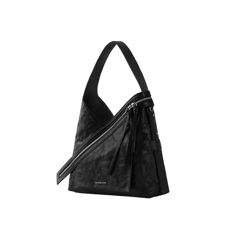 Cheese Roll Shoulder Bag - Gilded Black