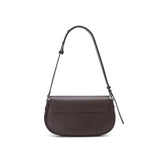 Sleek brown leather shoulder bag with adjustable strap from Amazing Song official website