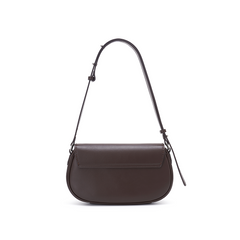 Sleek brown leather shoulder bag with adjustable strap from Amazing Song official website