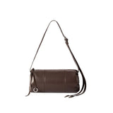 Brown leather shoulder bag with adjustable strap, Amazing Song official website product