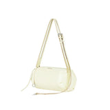 Cream cylinder shoulder bag with adjustable strap, Amazing Song official website
