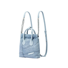 Denim Hobo Backpack - Mini