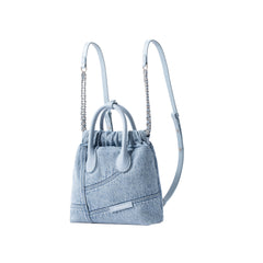Denim Hobo Backpack - Small