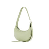 Light green crescent shoulder bag with adjustable strap from Amazing Song