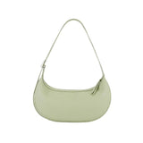 Light green crescent shoulder bag with zipper, Amazing Song official website product
