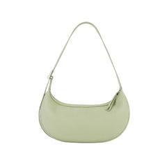 Light green crescent shoulder bag with zipper, Amazing Song official website product