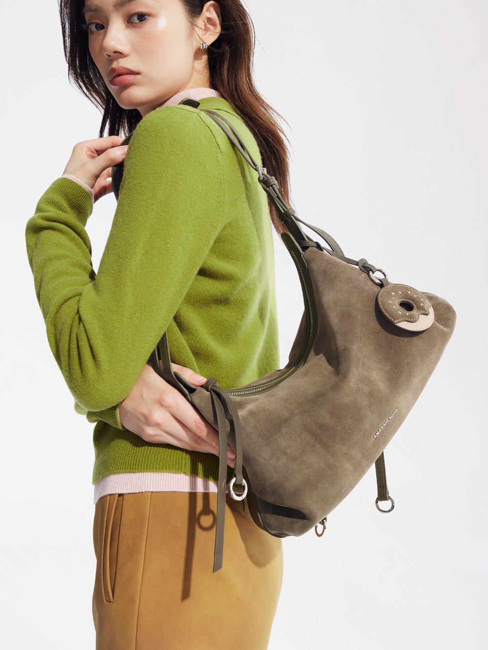 Donut Hobo Bag - Suede - Small AMAZING SONG