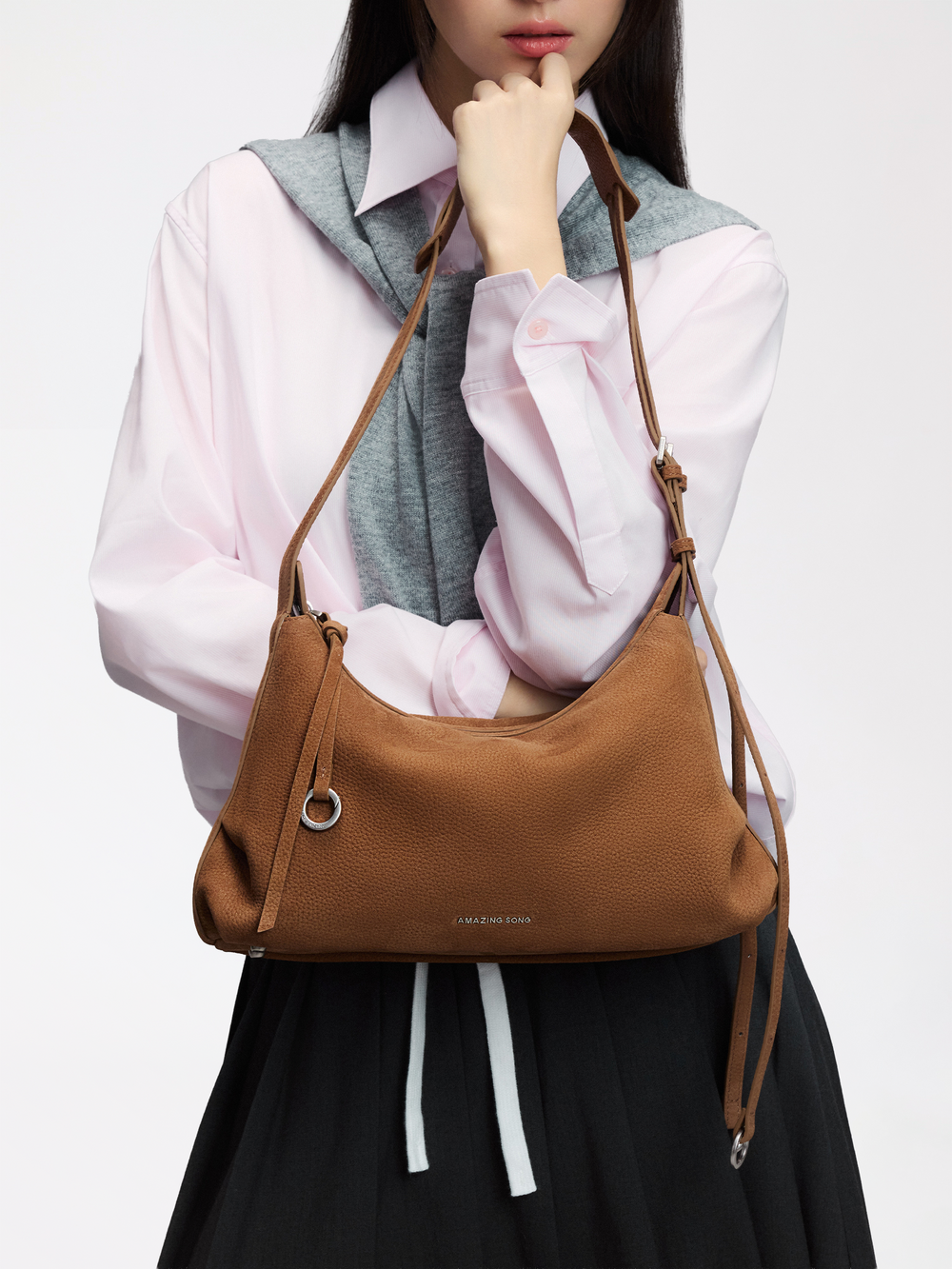 Donut Hobo Bag Top -Grain Cowhide – Small AMAZING SONG