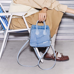 Denim Hobo Backpack - Mini
