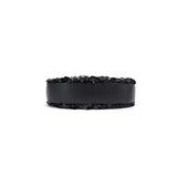 Black headband with sequin embellishments on white background, Amazing Song accessory