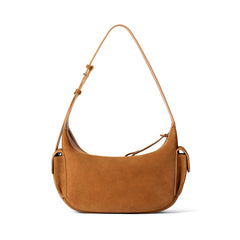 Liqueur Crescent Bag-Suede