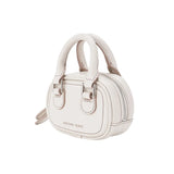 Amazing Song small white handbag with double handles and zipper, stylish shoulder bag