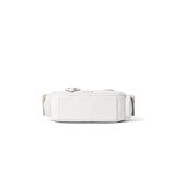 White designer waist bag on white background, featured on Amazing Song official website