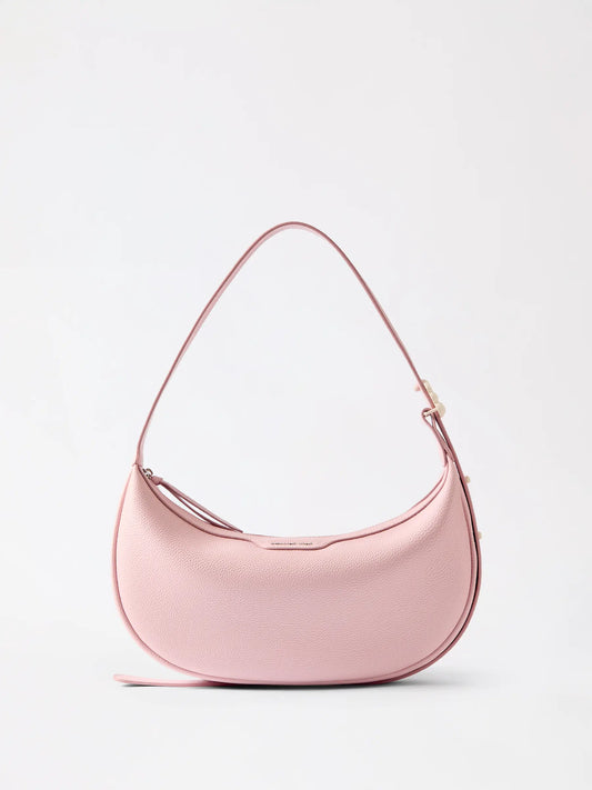 AMAZING SONG Half Moon Bag Medium in top-grain leather shown front on a neutral background
