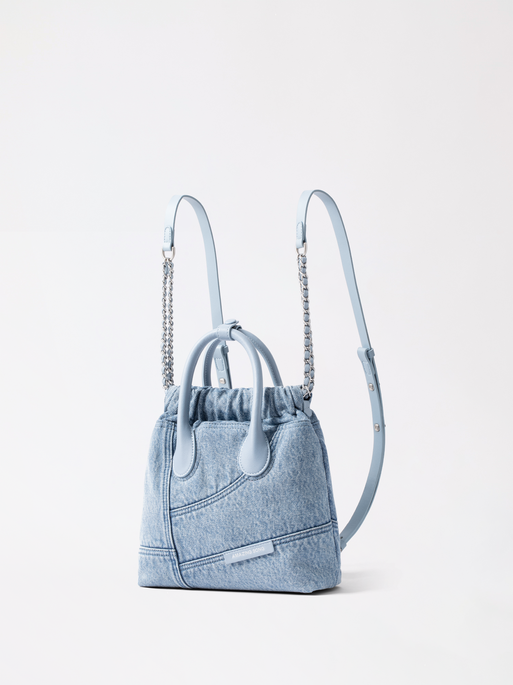 Denim Hobo Backpack - Small AMAZING SONG