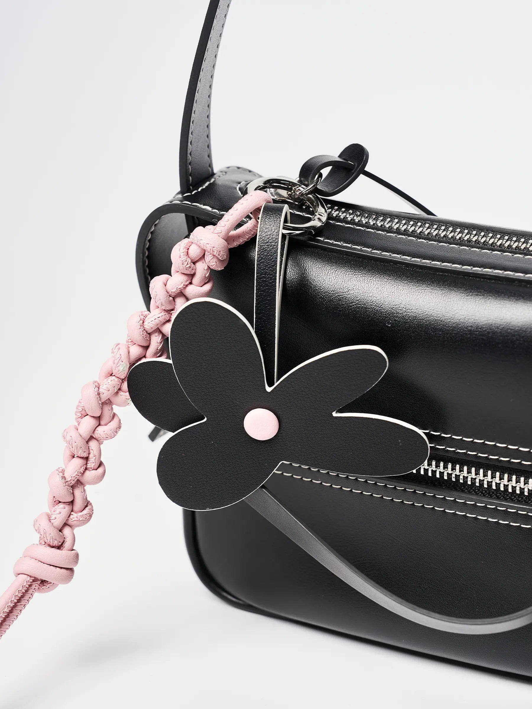 Knot-tied Flower Charm