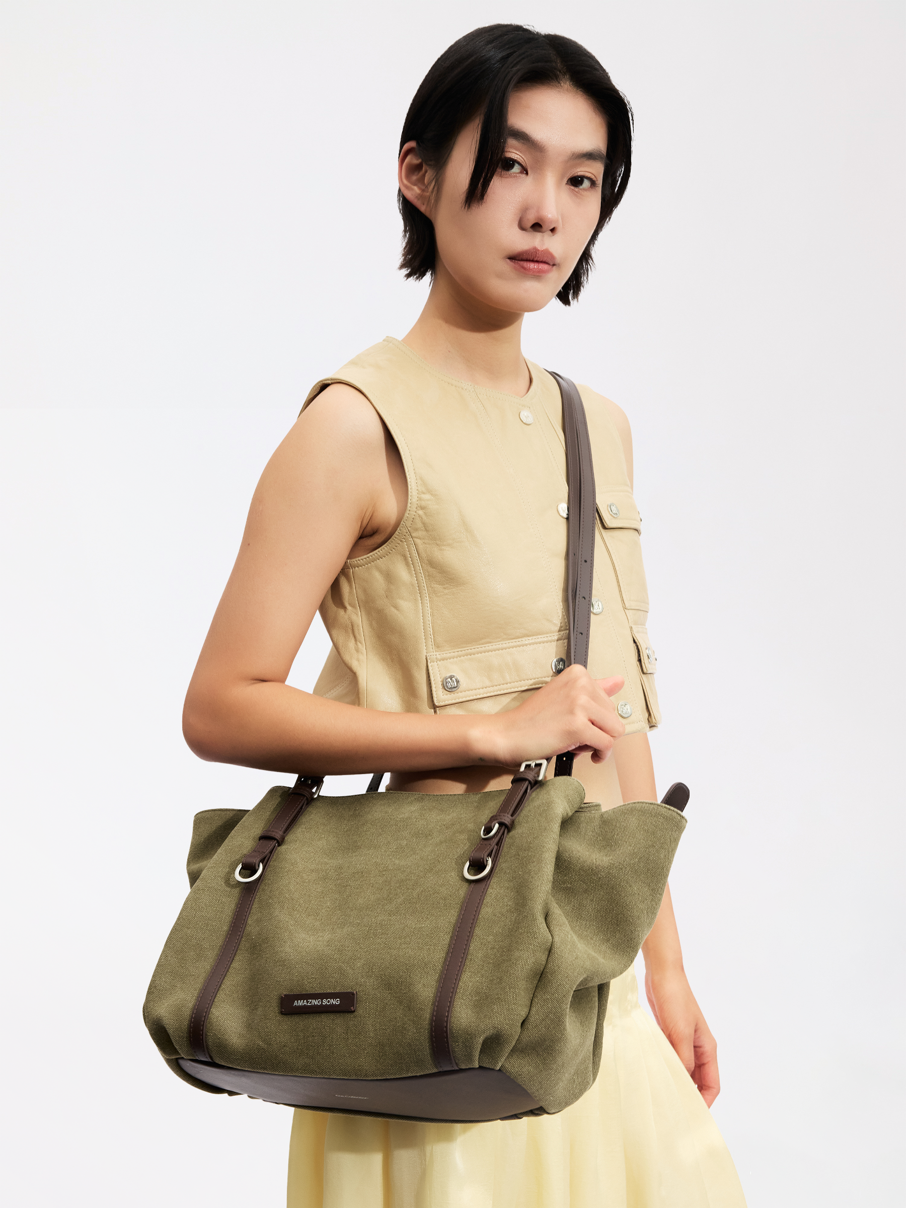 Donut Tote Bag - Denim/Canvas AMAZING SONG