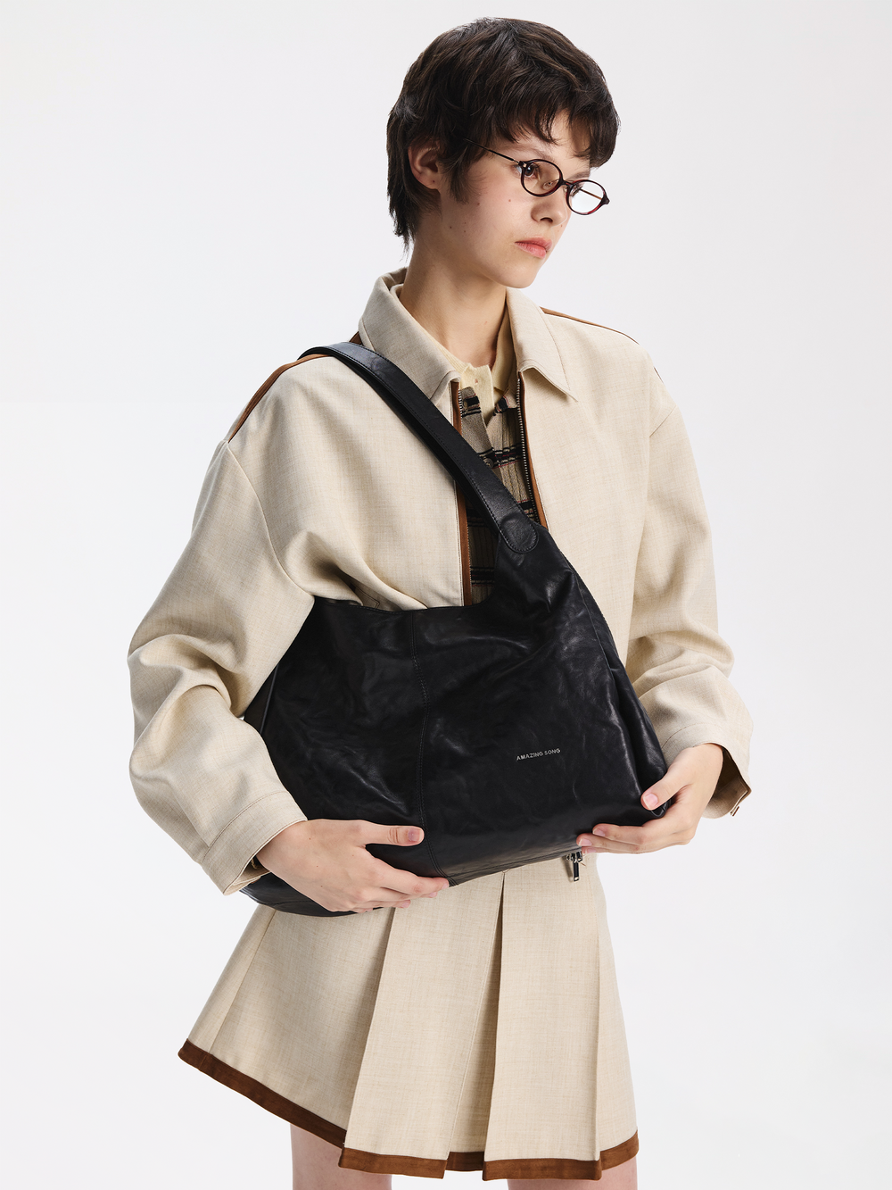 Berry Tote Bag - Top Grain Leather AMAZING SONG