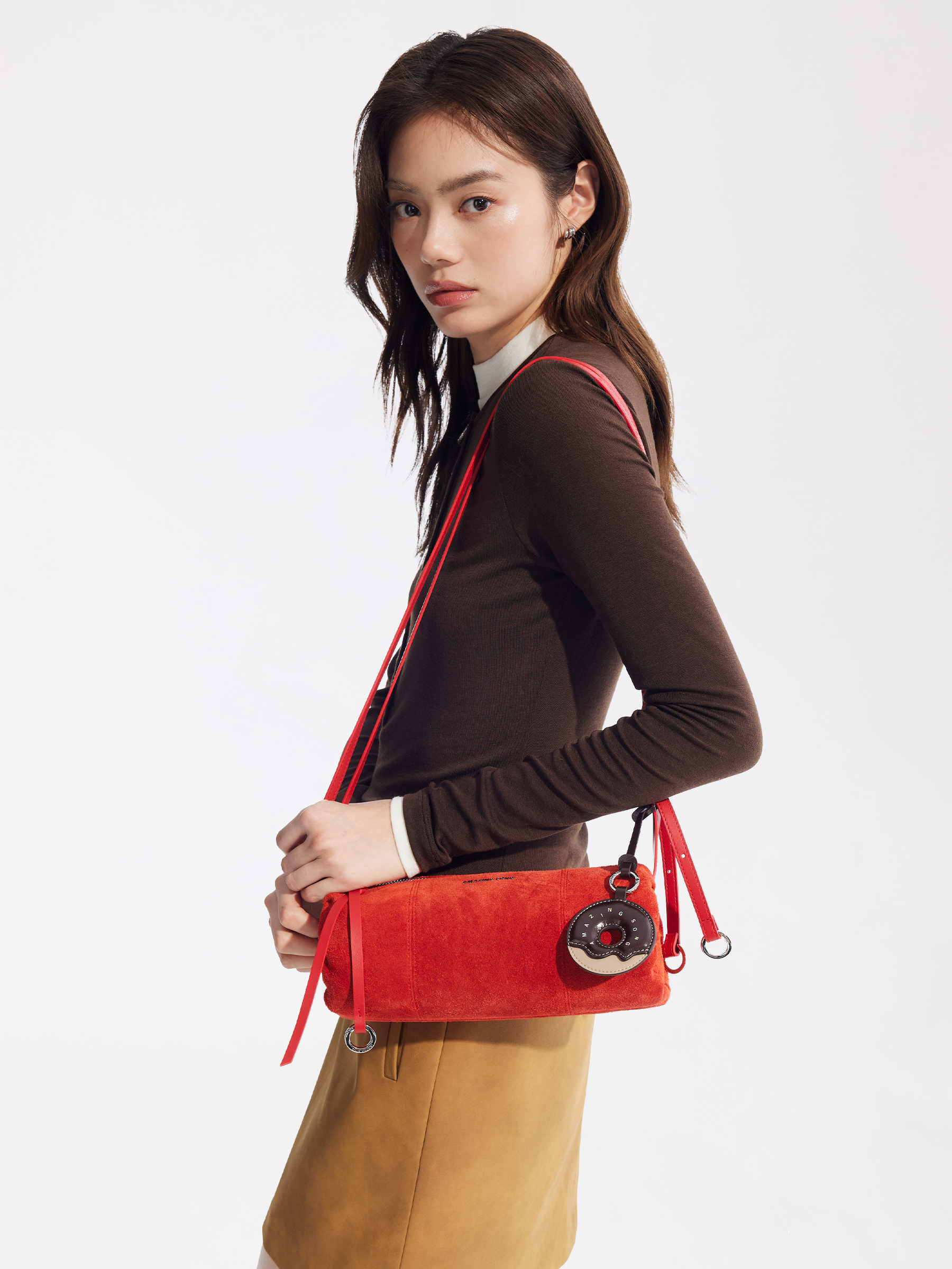 Donut Pen Holder Bag - Suede AMAZING SONG