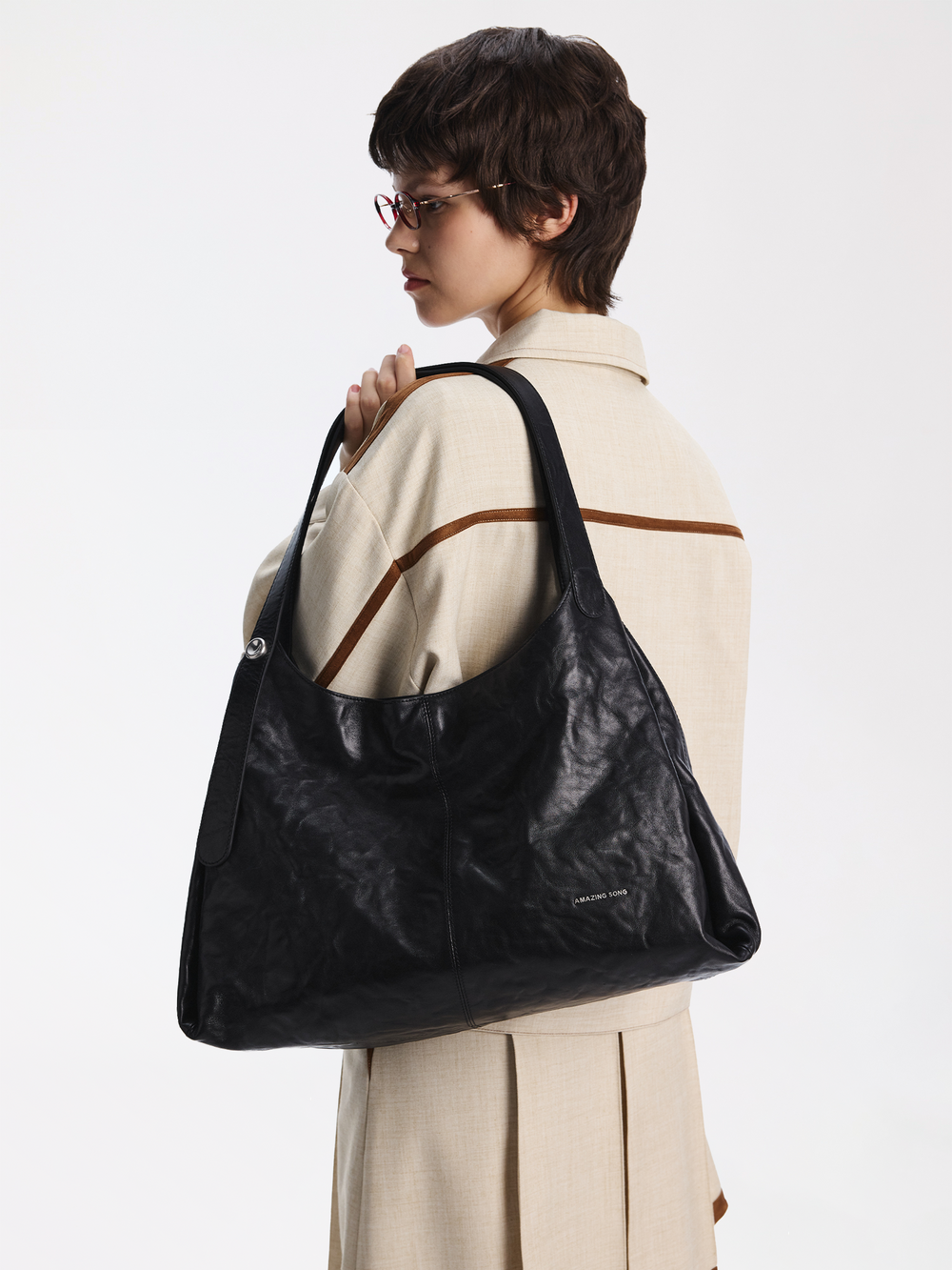 Berry Tote Bag - Top Grain Leather AMAZING SONG