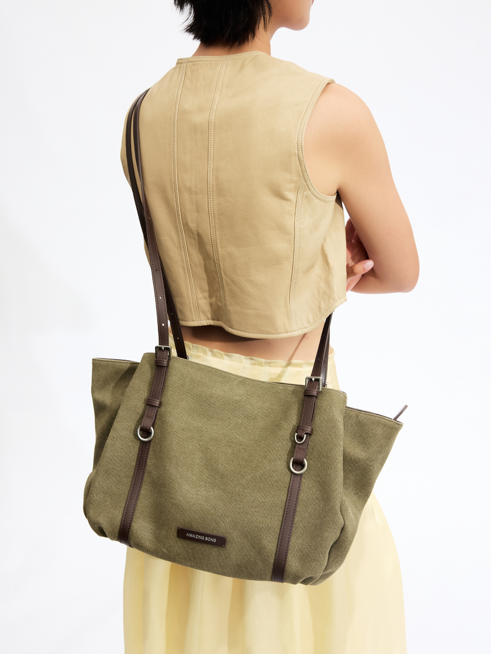 Donut Tote Bag - Denim/Canvas AMAZING SONG