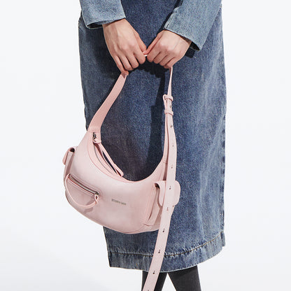 Liqueur Crescent Bag-Suede