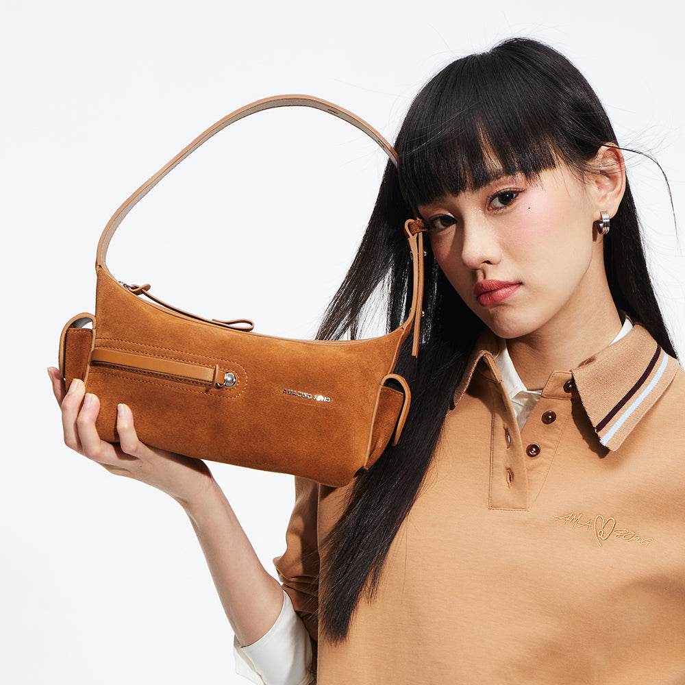 Liqueur Lunch Box Bag - Suede