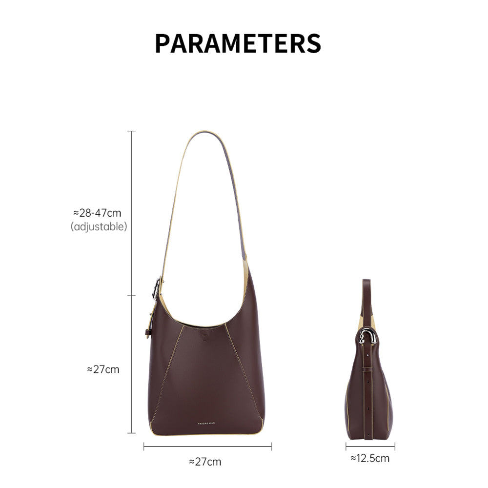 Flat Bucket Bag - Large
