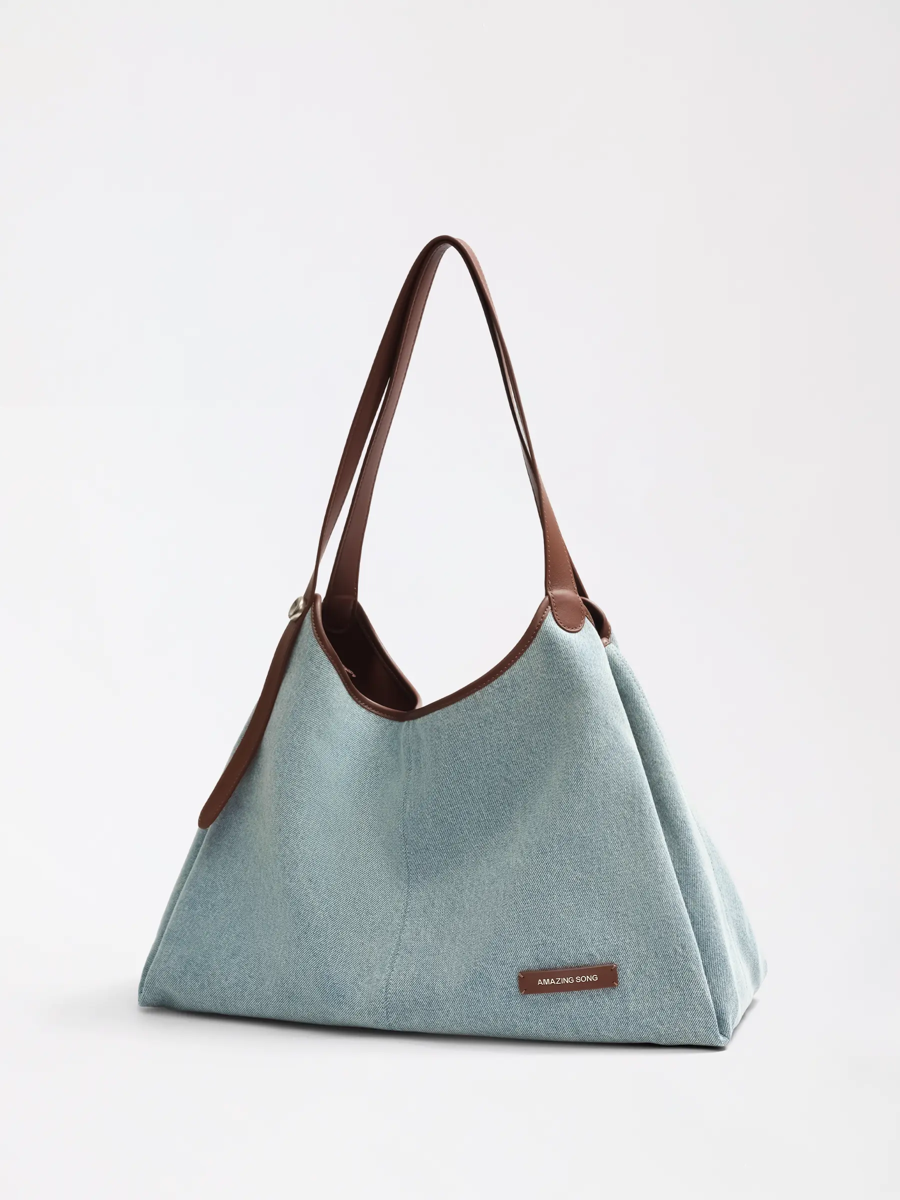Berry Denim Tote