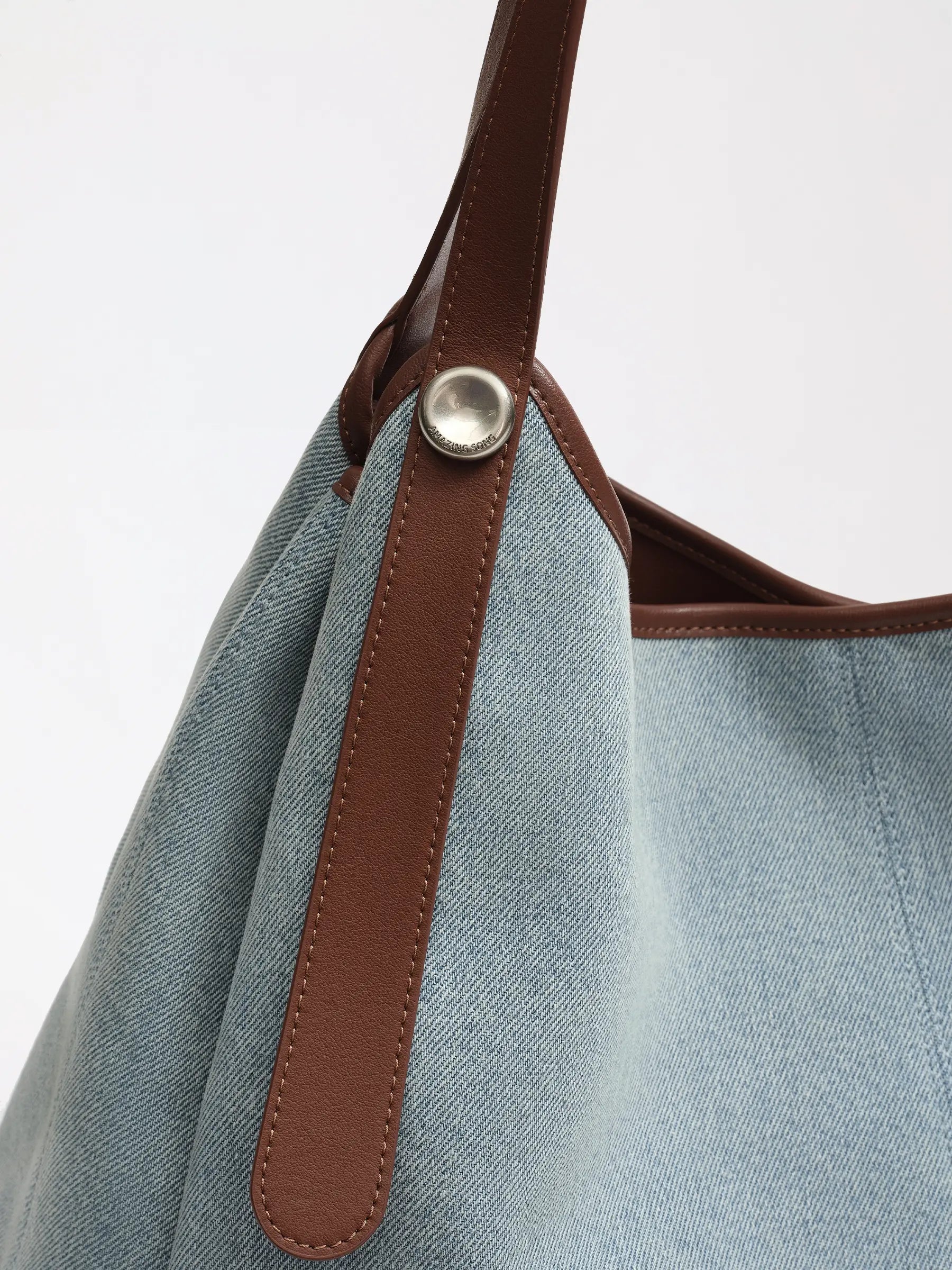 Berry Denim Tote