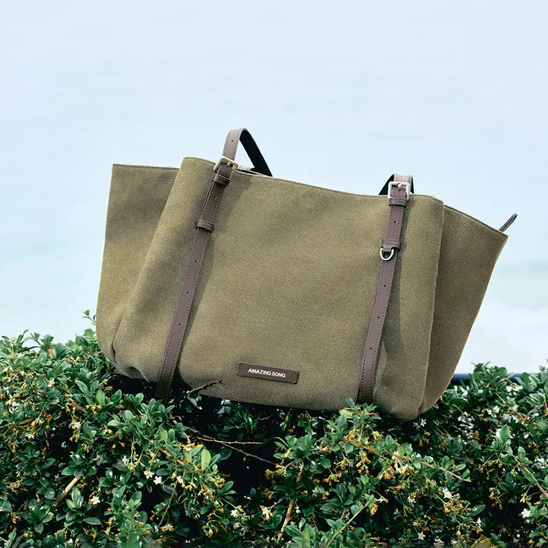 Donut Tote Bag - Denim/Canvas