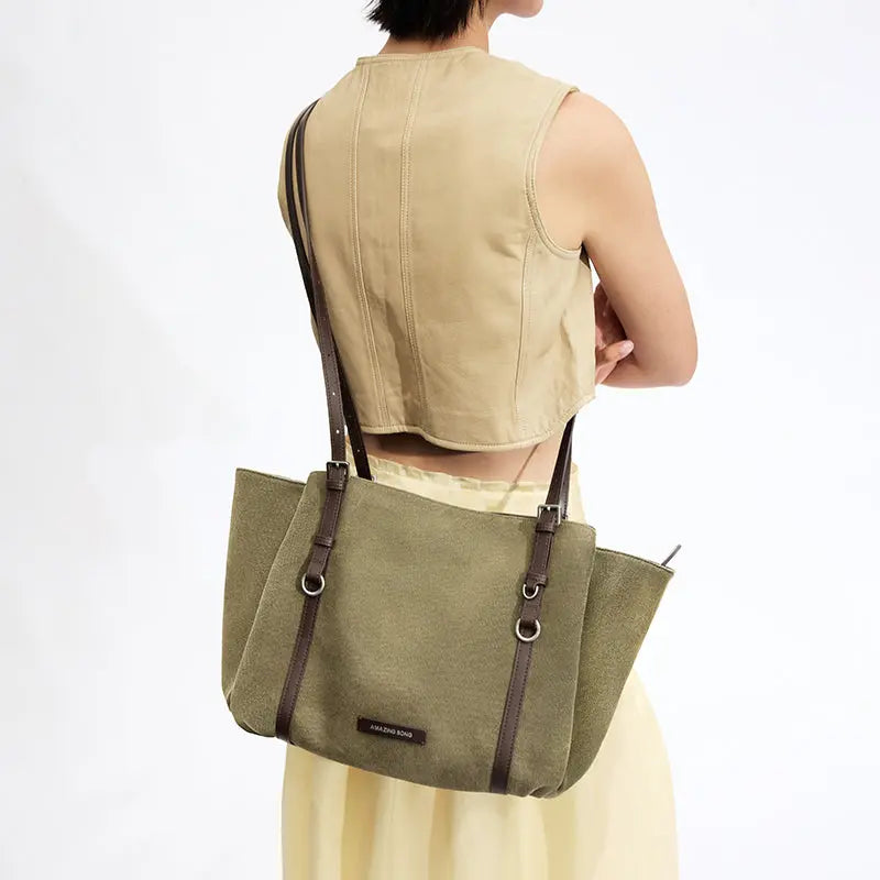 Donut Tote Bag - Denim/Canvas