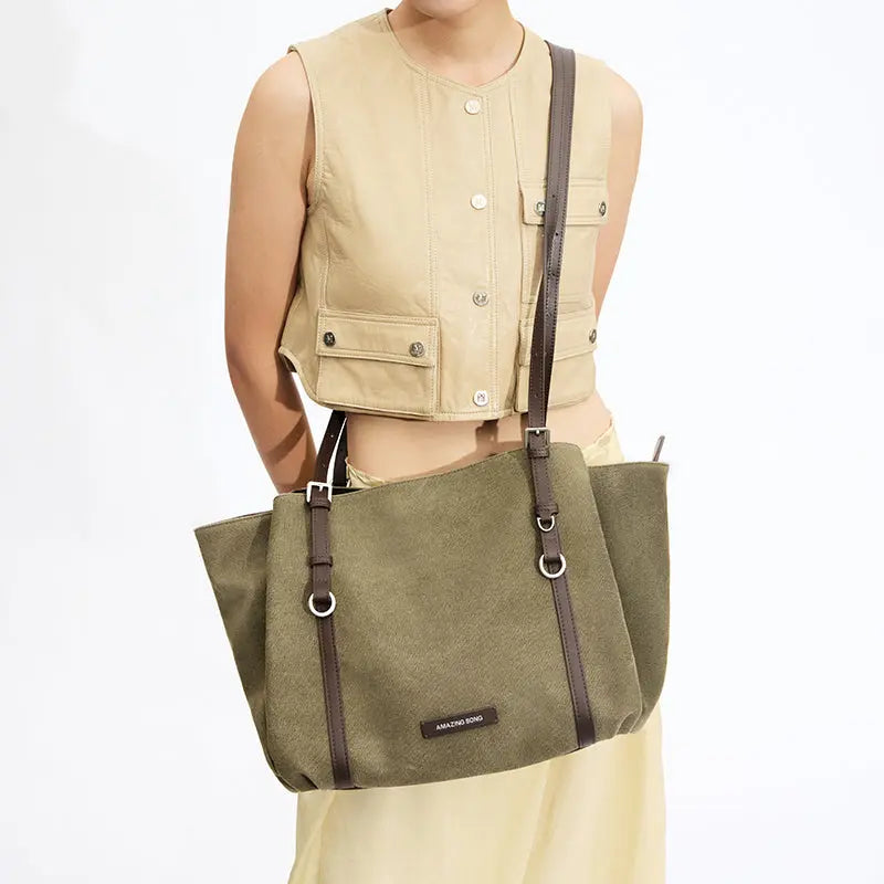 Donut Tote Bag - Denim/Canvas