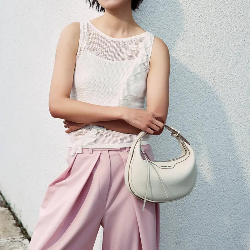 Half Moon Bag - Small - Top-Grain Leather