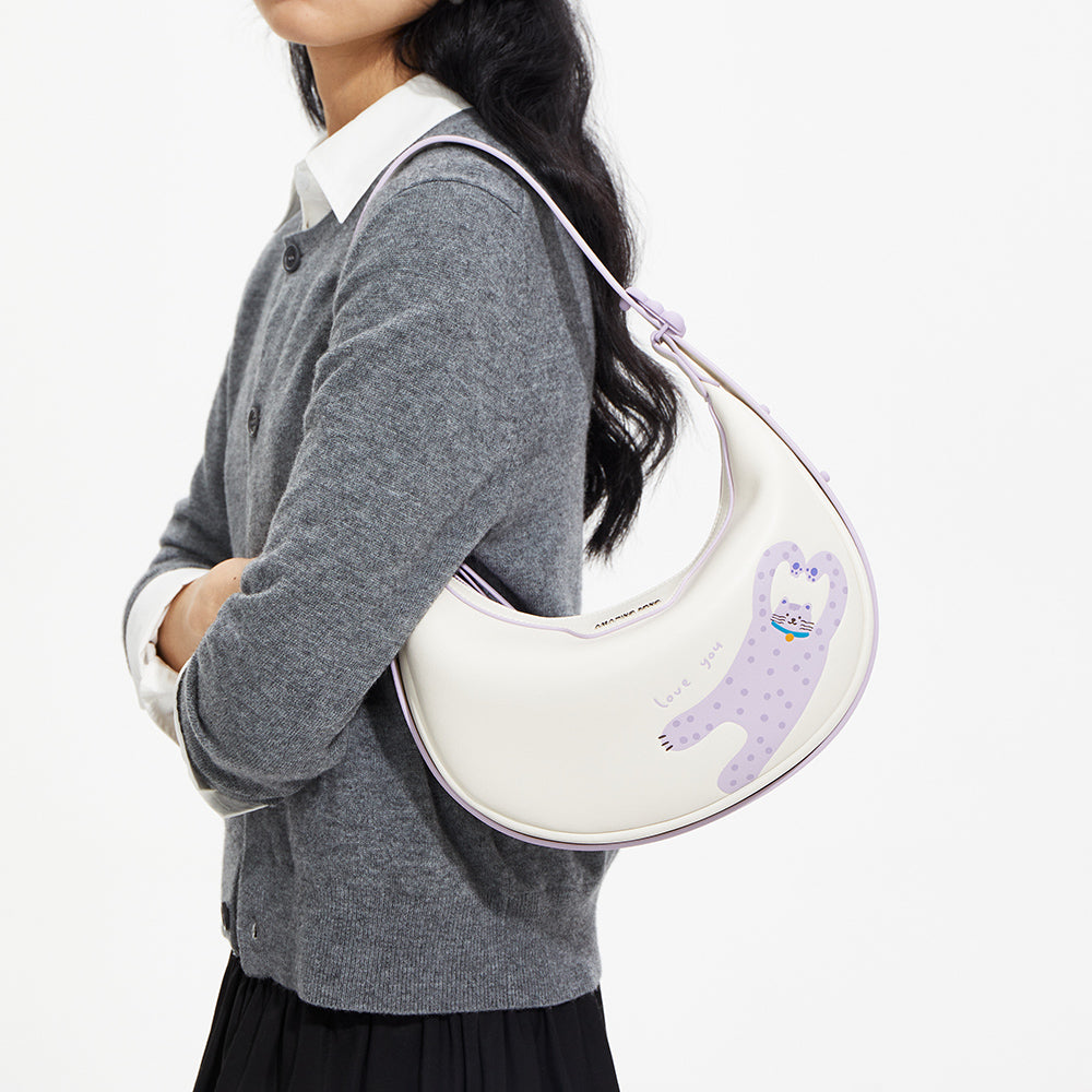 Co-Branded Half Moon Bag
