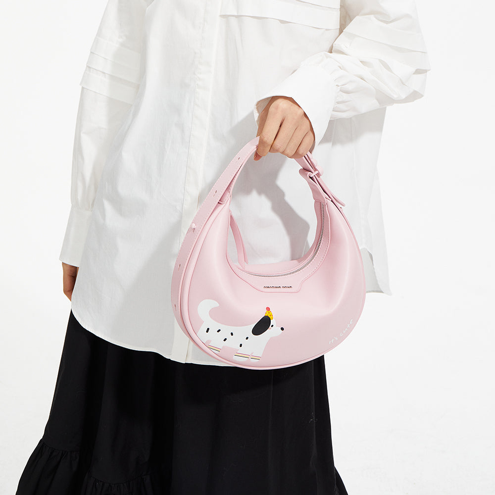 Co-Branded Half Moon Bag