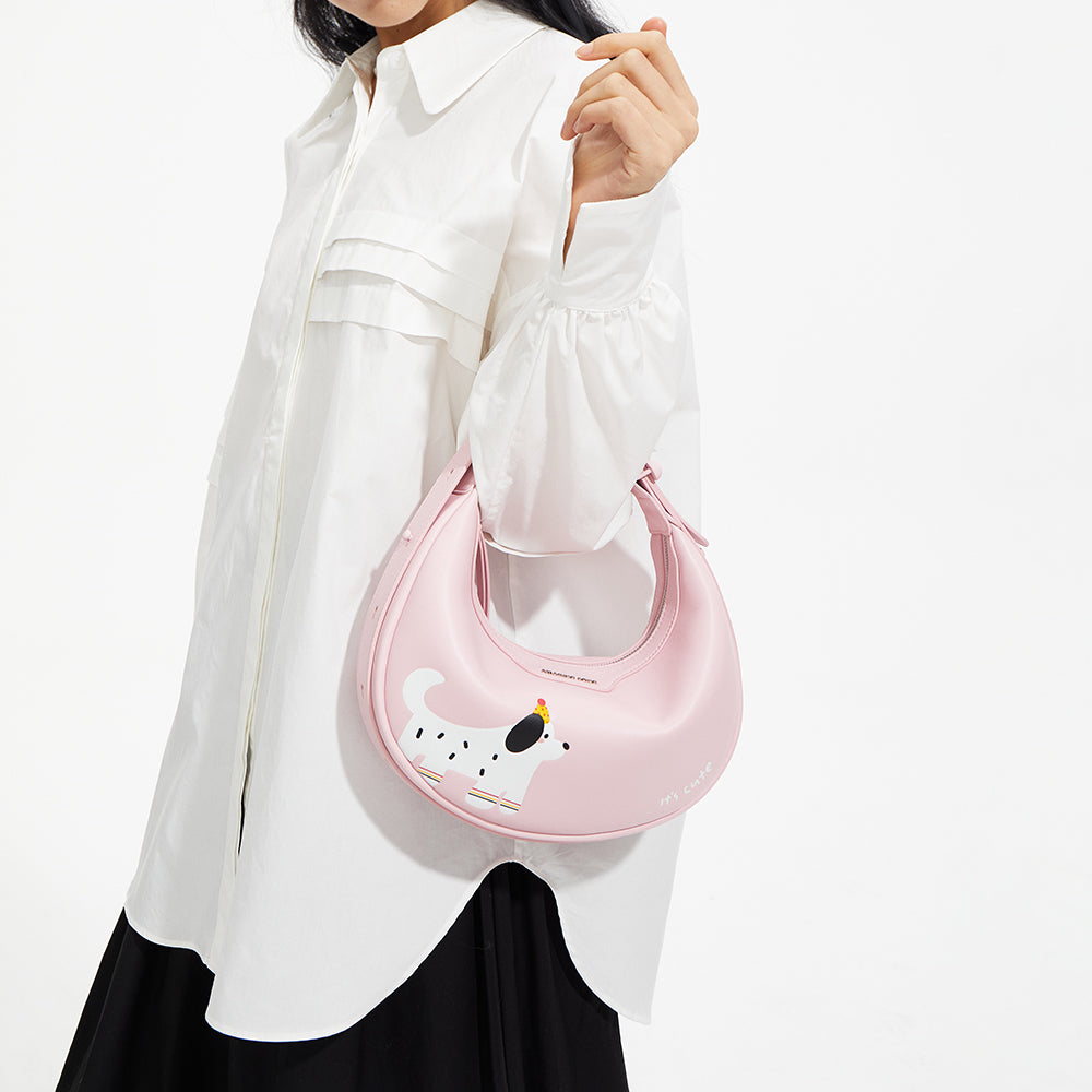 Co-Branded Half Moon Bag