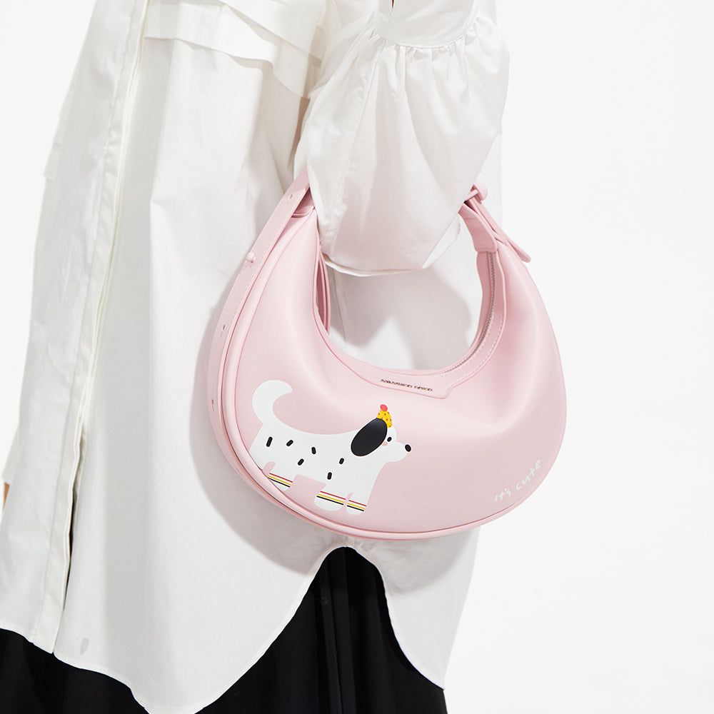 Co-Branded Half Moon Bag