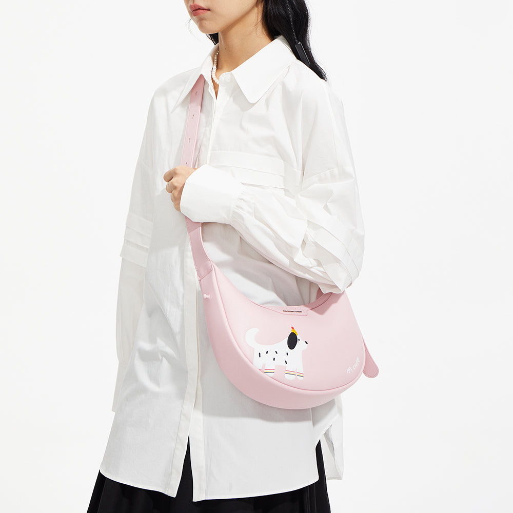 Co-Branded Half Moon Bag
