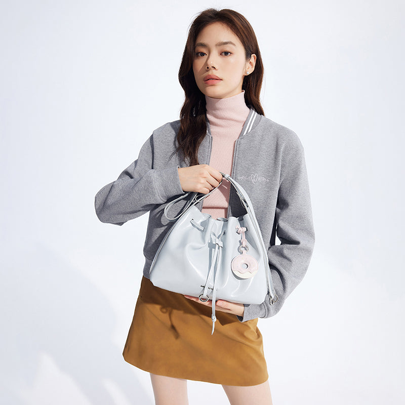 Donut Drawstring Bucket Bag