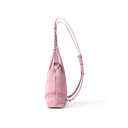 Denim Hobo Backpack - Small