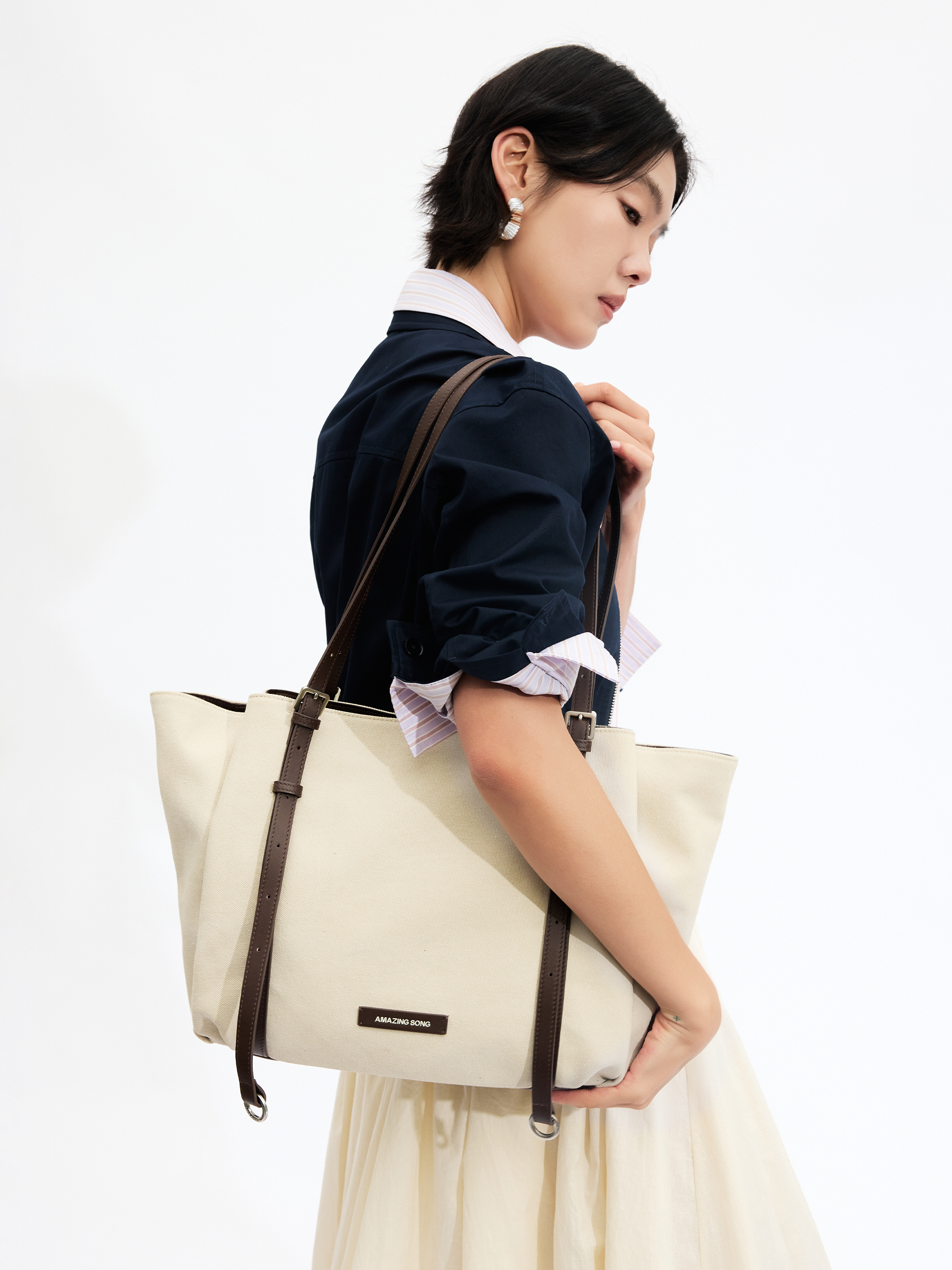 Donut Tote Bag - Denim/Canvas AMAZING SONG